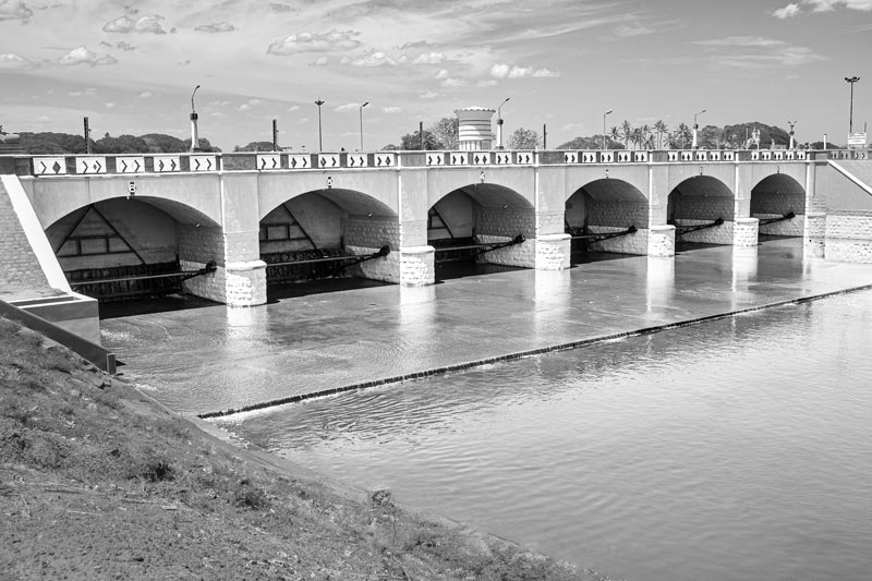 The Regulator at the head of the Grand Anicut Canal - at Grand Anicut in Thanjavur district, Tamil Nadu